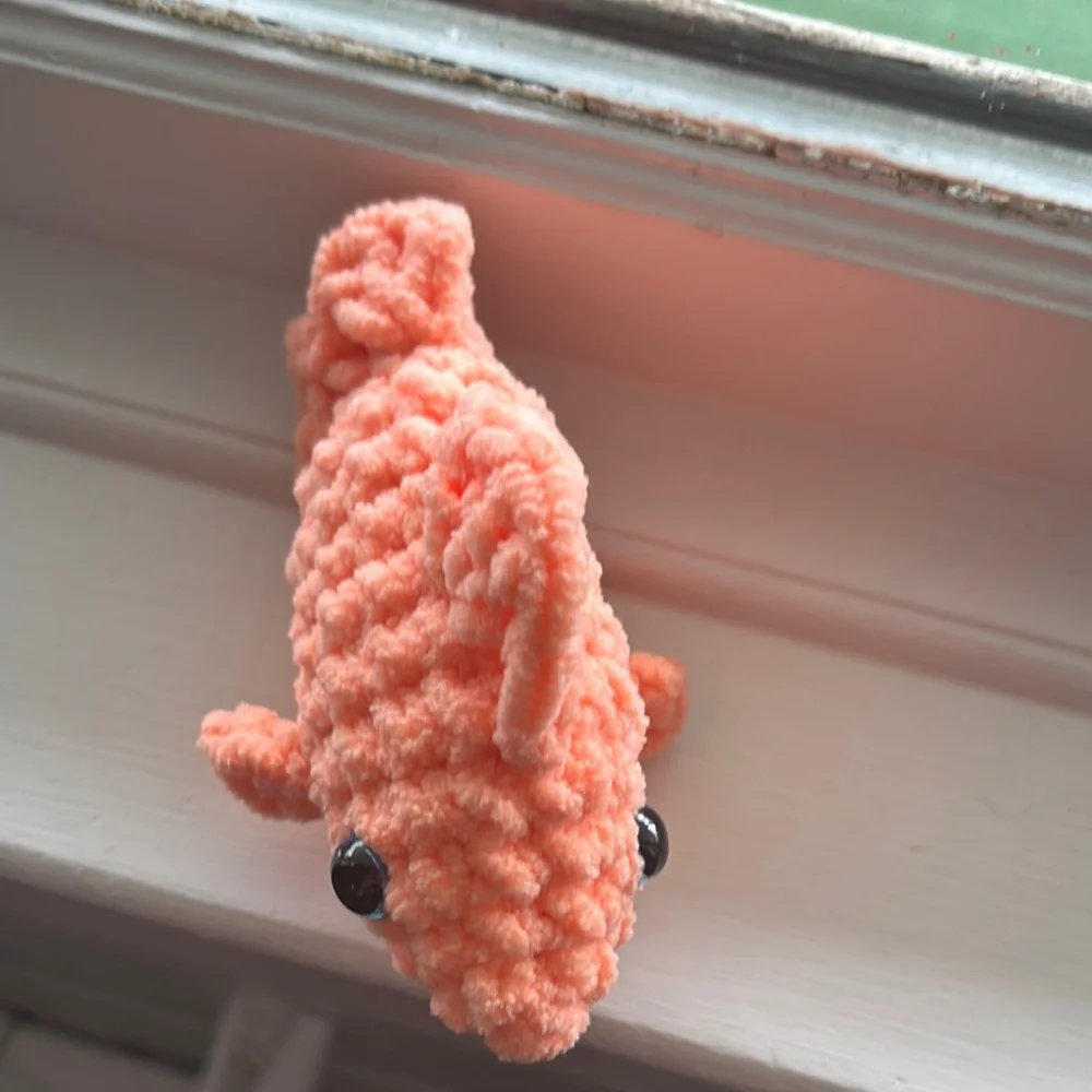 Plush Orange Fish Toy